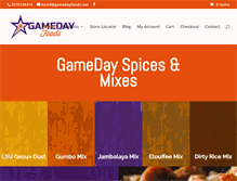 Tablet Screenshot of gamedayfoods.net